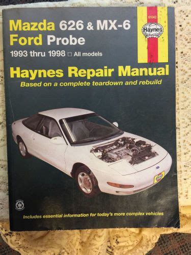 mazda 626 mx 6 ford probe 93 01 repair manual free Kindle Editon