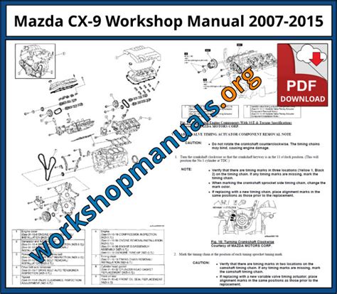 mazda cx 9 workshop manual pdf PDF