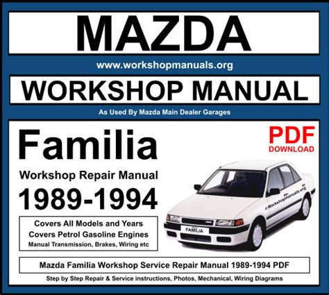 mazda familia workshop manual Kindle Editon