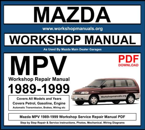 mazda mpv repair manuals pdf Doc