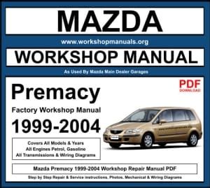 mazda premacy workshop manual Kindle Editon