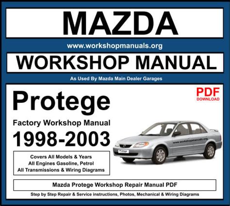 mazda protege workshop manual Reader