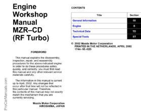 mazda rf engine workshop manual Doc