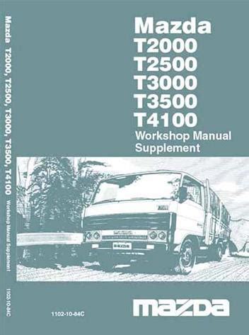 mazda t3500 workshop repair manual Doc