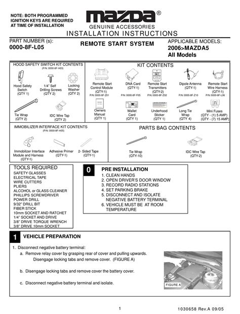 mazda5 installation manual pdf PDF