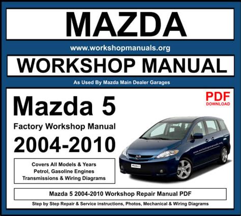 mazda5 workshop manual Epub