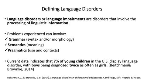 mazes and languge disorders rating