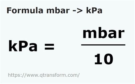 mbar in kpa