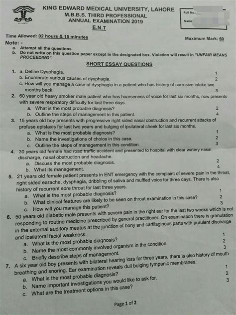 mbbs entrance question papers Epub
