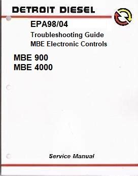 mbe 900 4000 manual service Kindle Editon