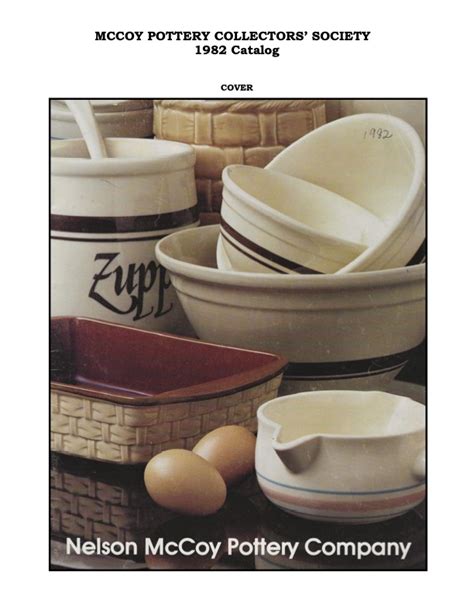 Mccoy Pottery Catalog
