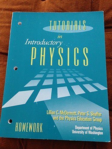 mcdermott tutorials introductory physics homework solutions Doc