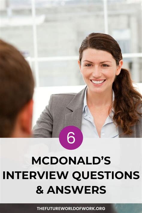 mcdonald interview questions and answers Reader