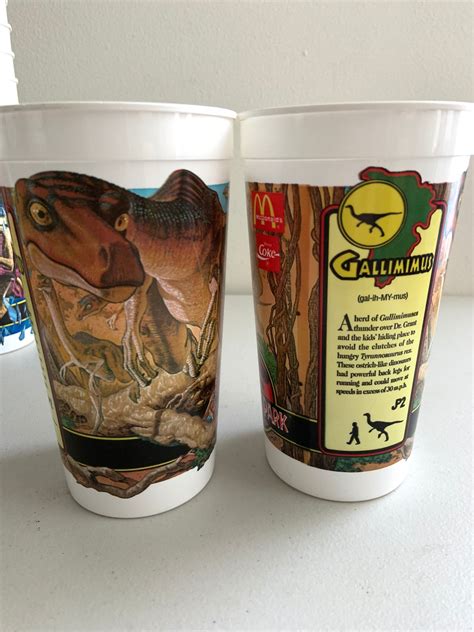 mcdonalds jurassic park cups