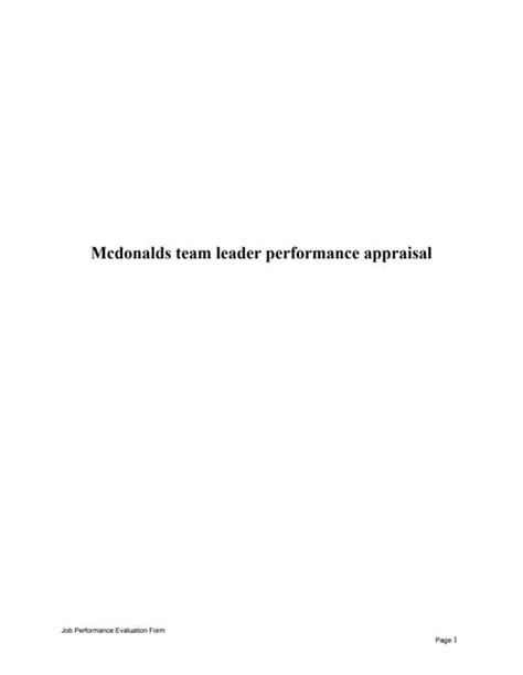 mcdonalds team leader book answers pdf Doc