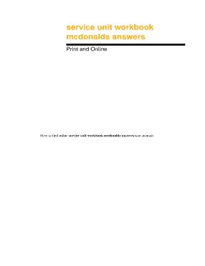 mcdonalds-workbook-answers Ebook Kindle Editon