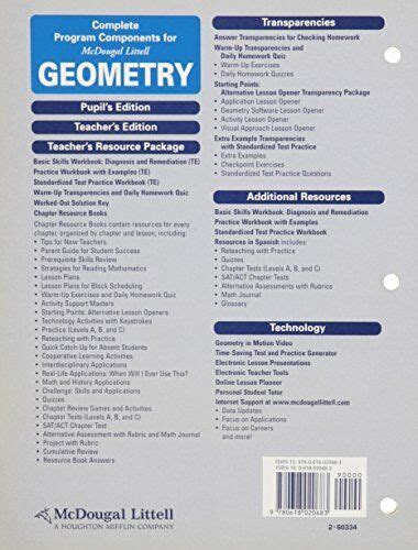 mcdougal littell geometry chapter 5 test Doc