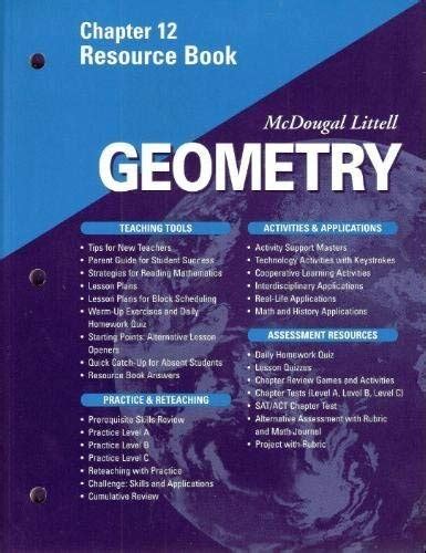 mcdougal littell geometry resource book answers chapter 12 Epub