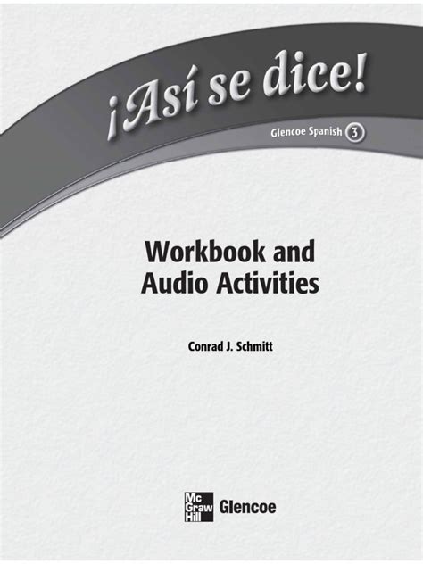 mcgraw hill asi se dice level 3 workbook answers PDF PDF