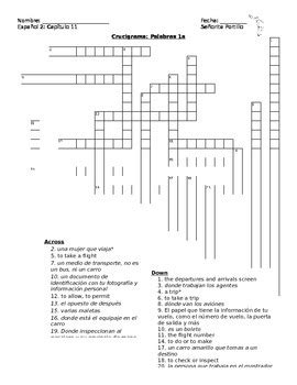 mcgraw hill companies buen viaje level 1 crossword puzzle answers Doc