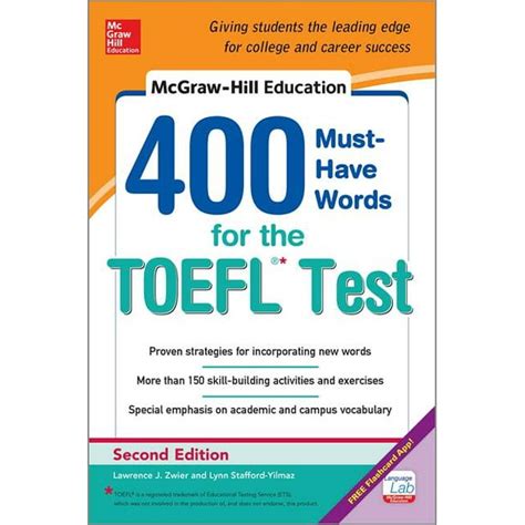 mcgraw hill education 400 must have words for the toefl 2nd edition PDF
