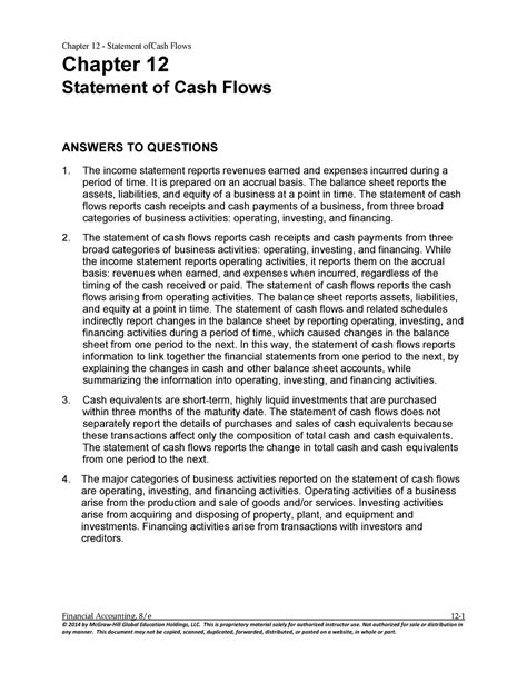 mcgraw hill financial accounting chapter 12 solutions PDF