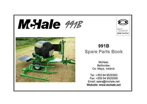 mchale 991b parts list user guide Reader