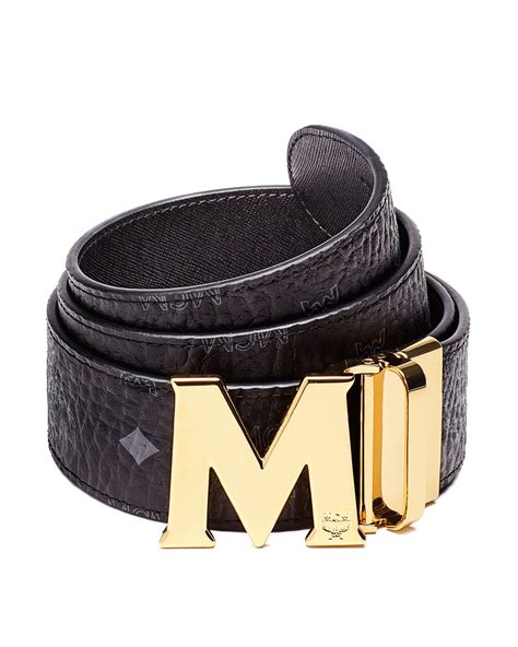 mcm belt black