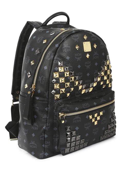 mcm bookbag black