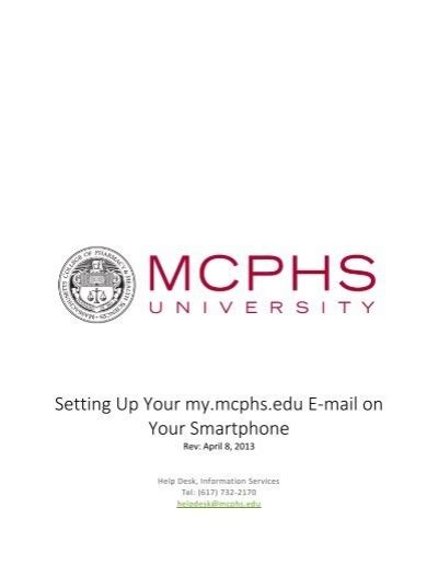 mcphs university email