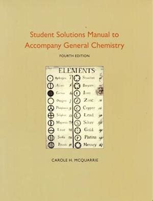 mcquarrie general chemistry solution manual PDF