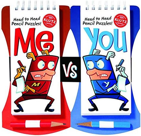 me vs you head to head pencil games challenge klutz Epub