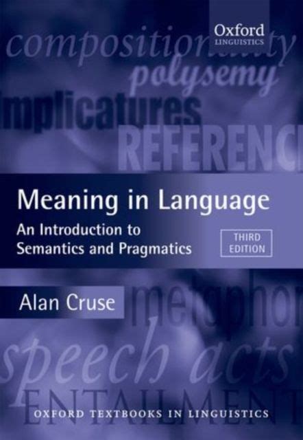 meaning in language an introduction to semantics and pragmatics Epub