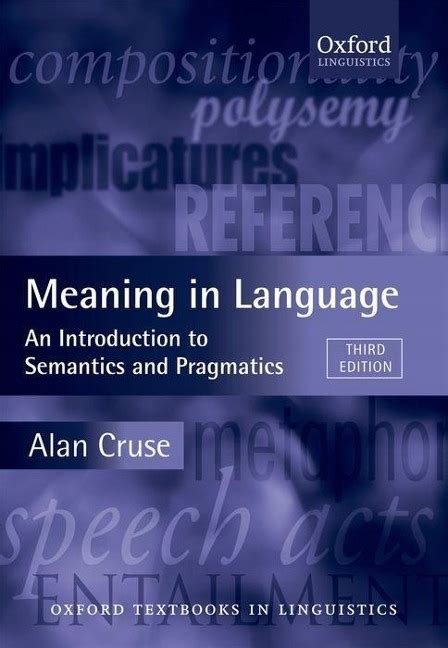 meaning in language an introduction to semantics and pragmatics Epub