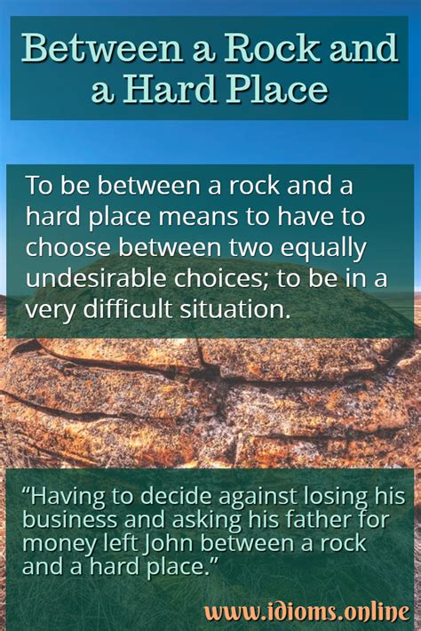 meaning of between a rock and a hard place