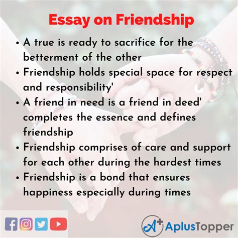 meaning of friendship essay PDF