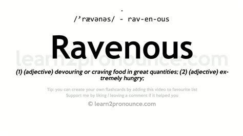 meaning of ravenous