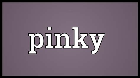 meaning of the name pinky PDF