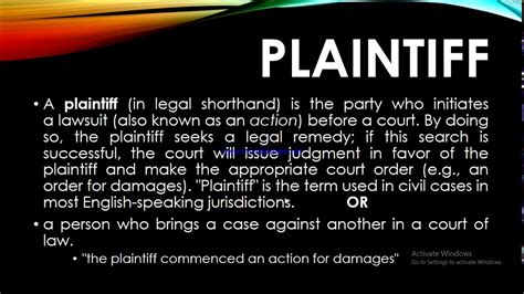 meaning plaintiff manual guide Doc