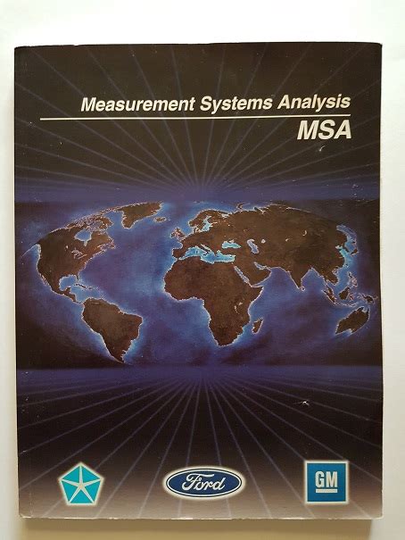 measurement systems analysis msa reference manual Kindle Editon