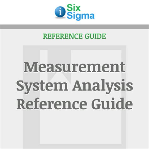 measurement systems analysis reference manual Epub