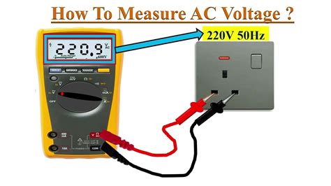 measuring ac voltage what is the red lead connected to