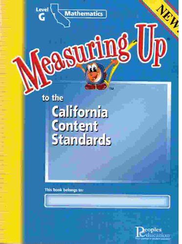 measuring up to the california content standards math answer key Doc