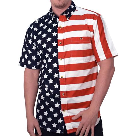 mebs casual shirts american flag design Epub