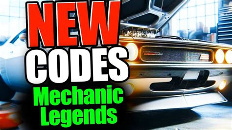 mechanic legends codes