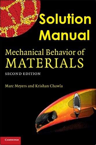 mechanical behavior of materials meyers solution manual PDF