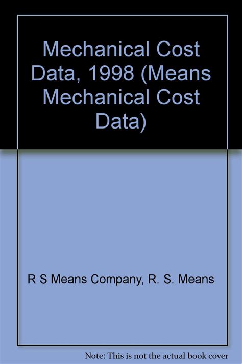 mechanical cost data 1998 means mechanical cost data Reader