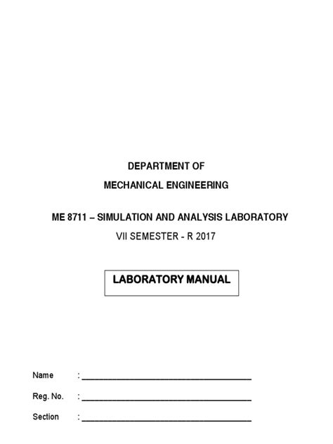mechanical engineering laboratory manual pdf Reader