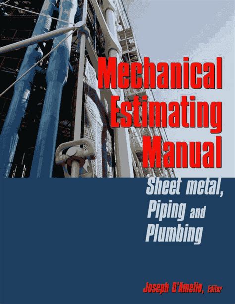 mechanical estimating manual sheet metal piping and plumbing Kindle Editon
