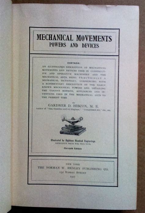 mechanical movements powers and devices PDF